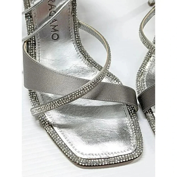 Ferragamo Women's Allegra Embellished High Heel Sandals Size 8 (MSRP $1,450) - Picture 4 of 11